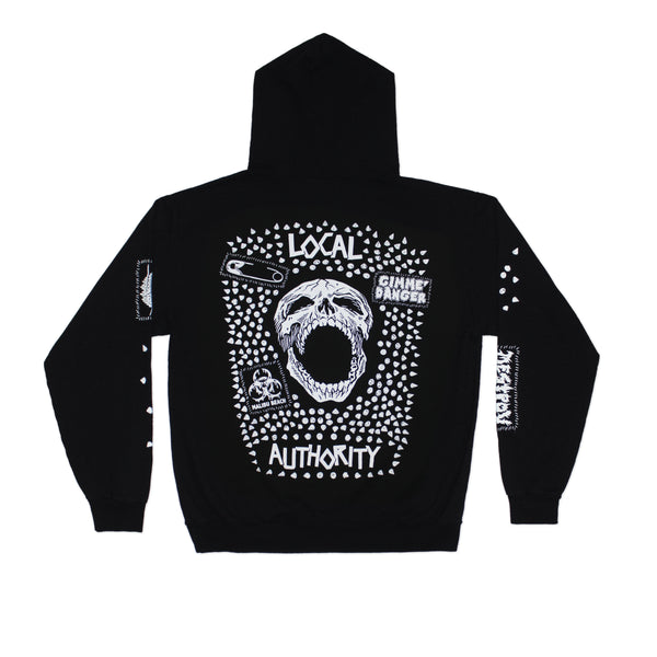 STUD SKULL O HOODED FLEECE